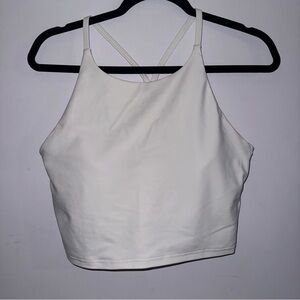 Old Navy Women’s size large Light Support PowerSoft Longline Sports Bra white